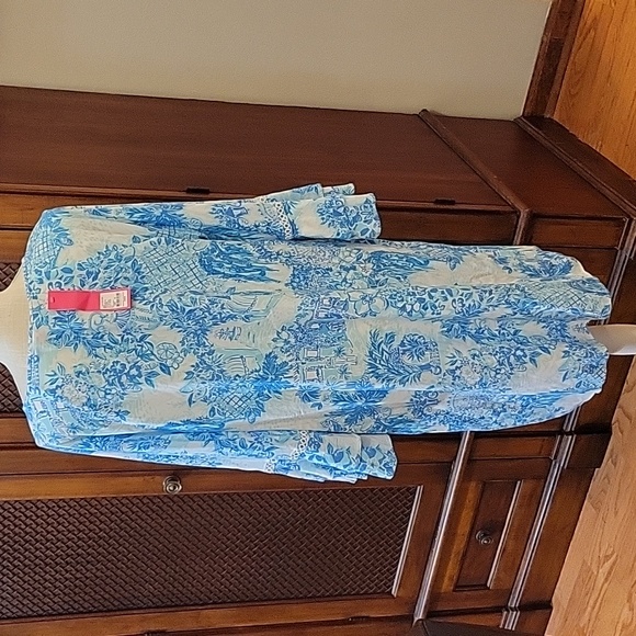 NWT Lilly Pulitzer Azita Tunic Dress In Toile Me About It print - Size XL - Picture 6 of 10